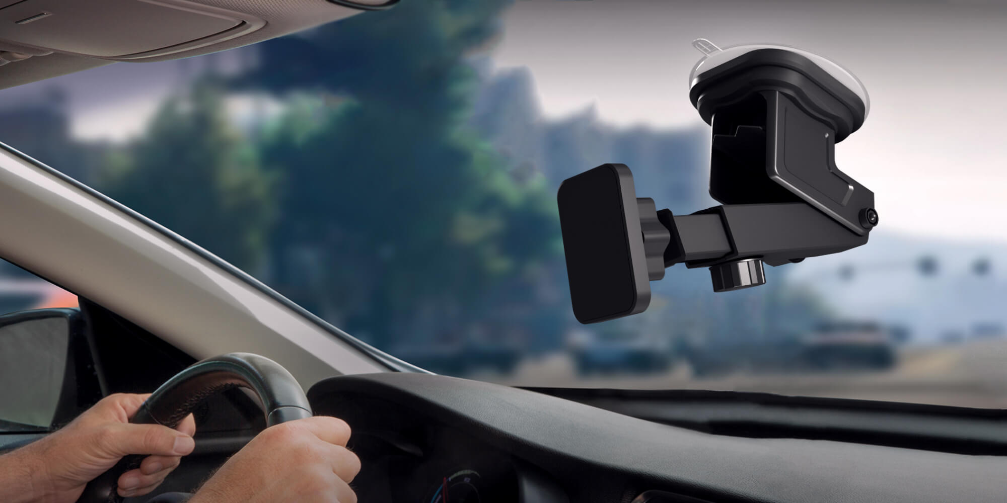 Magnetic Telescopic Car Mount - Smooth Driving