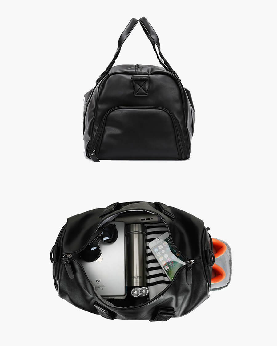 Sports Travel Leather Duffle Bag