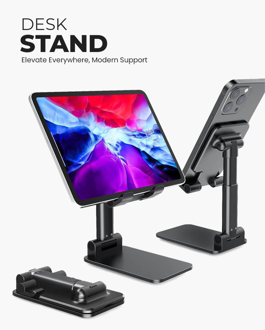 Ultimate Adjustable & Foldable Mobile Phone Tabletop Stand