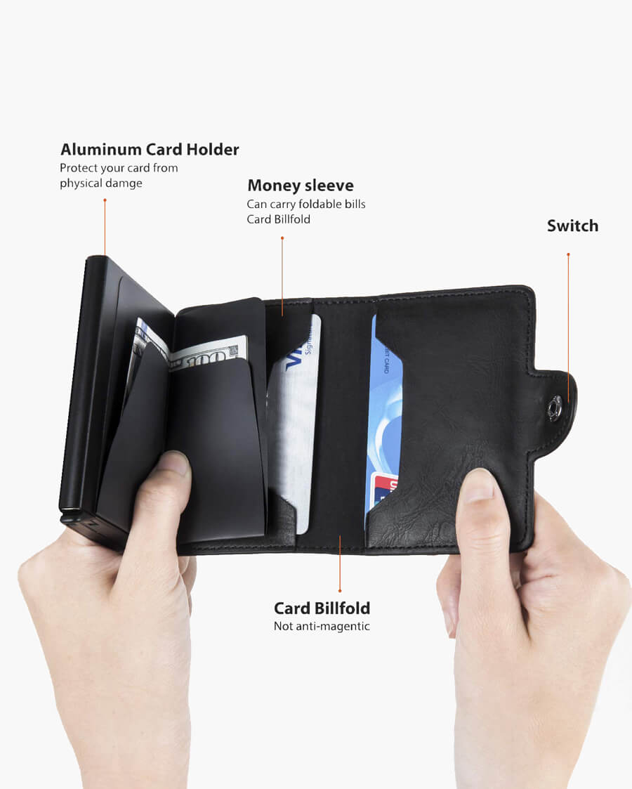 Slim Credit Card Holder Leather Wallet
