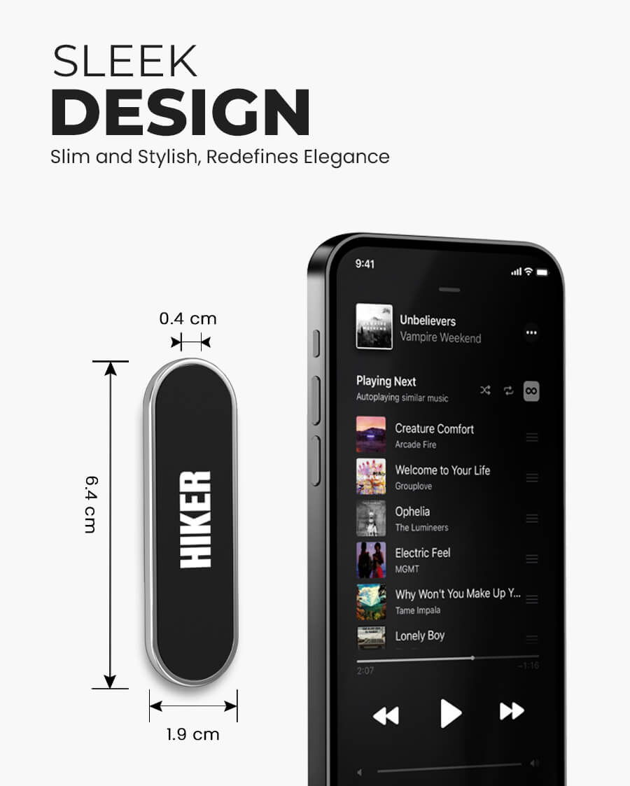 Sleek & Slim Magnetic Car Mount Cell Phone Mobile Holder for Dashboard