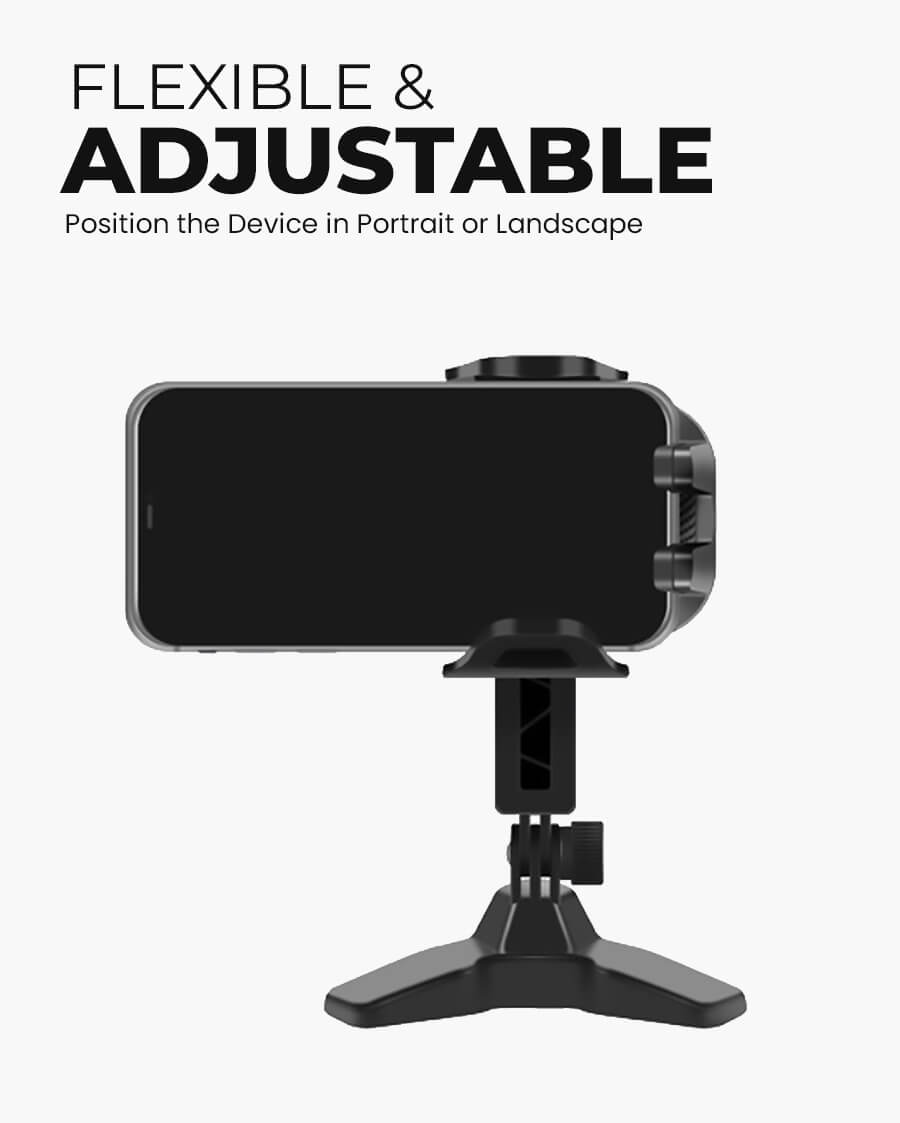 Adjustable Tripod Base Phone Holder Stand