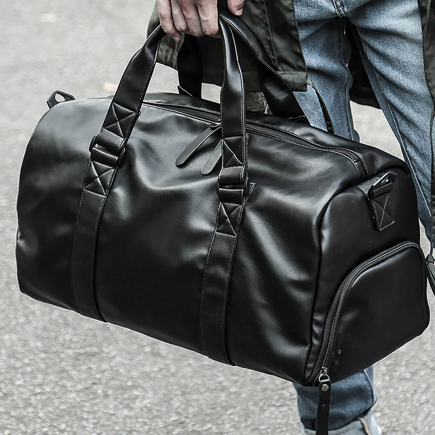 Stylish  Sports Travel Leather Duffle Bag