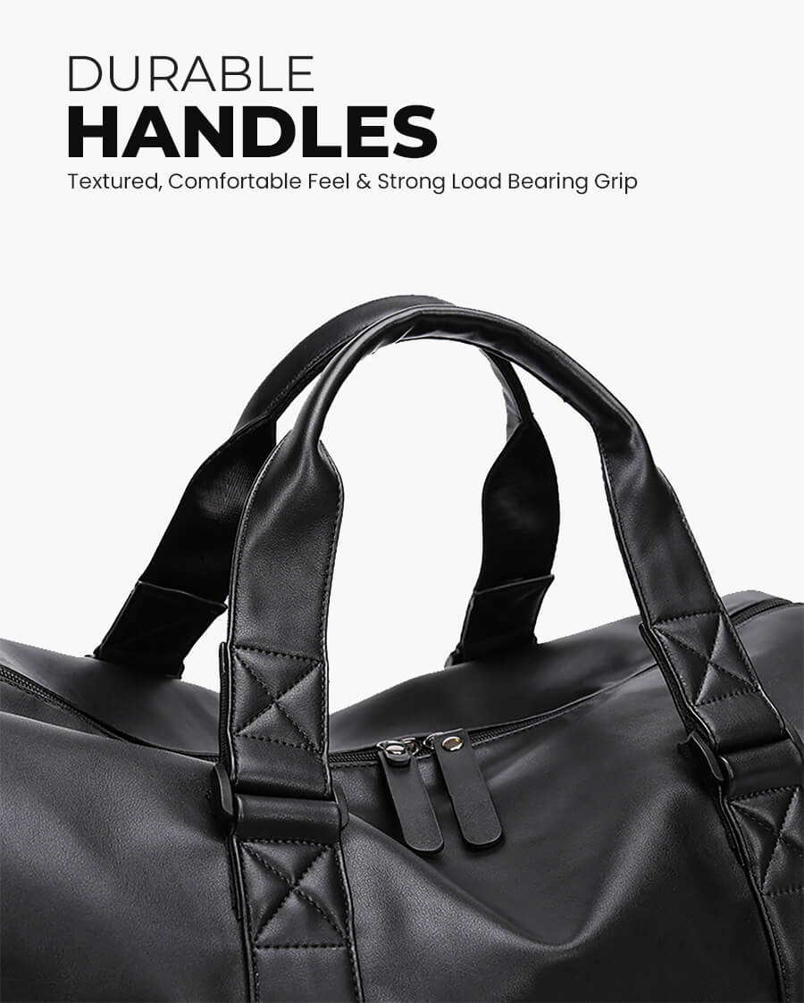 Sports Travel Leather Duffle Bag