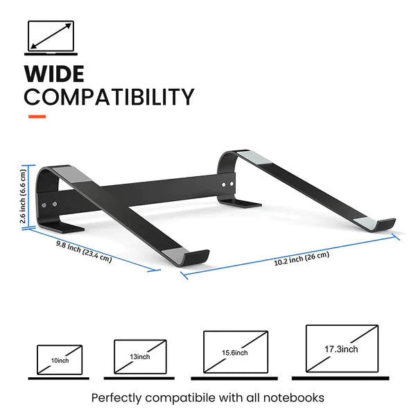 Desktop Riser Laptop Stand - Wide Compatibility 