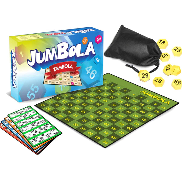 Jumbola Tambola Housie Game Set - Multicolour