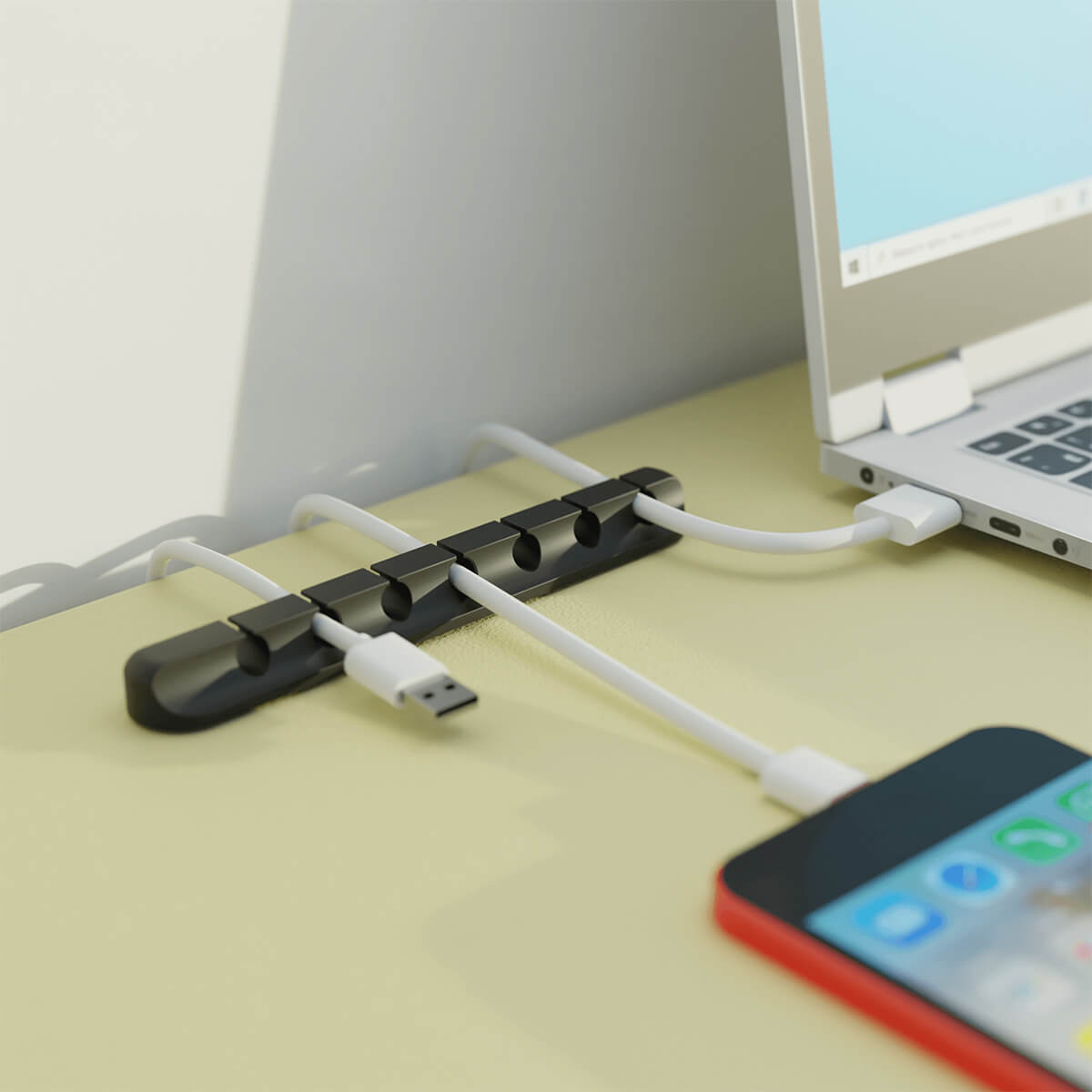 Cable Management Wire Organiser - Desk Accessory